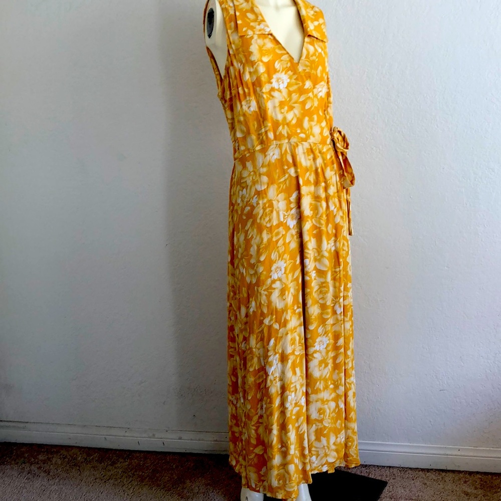 Vintage wrap maxi dress